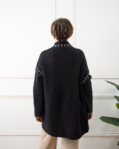 CHAQUETA TACHAS NEGRO