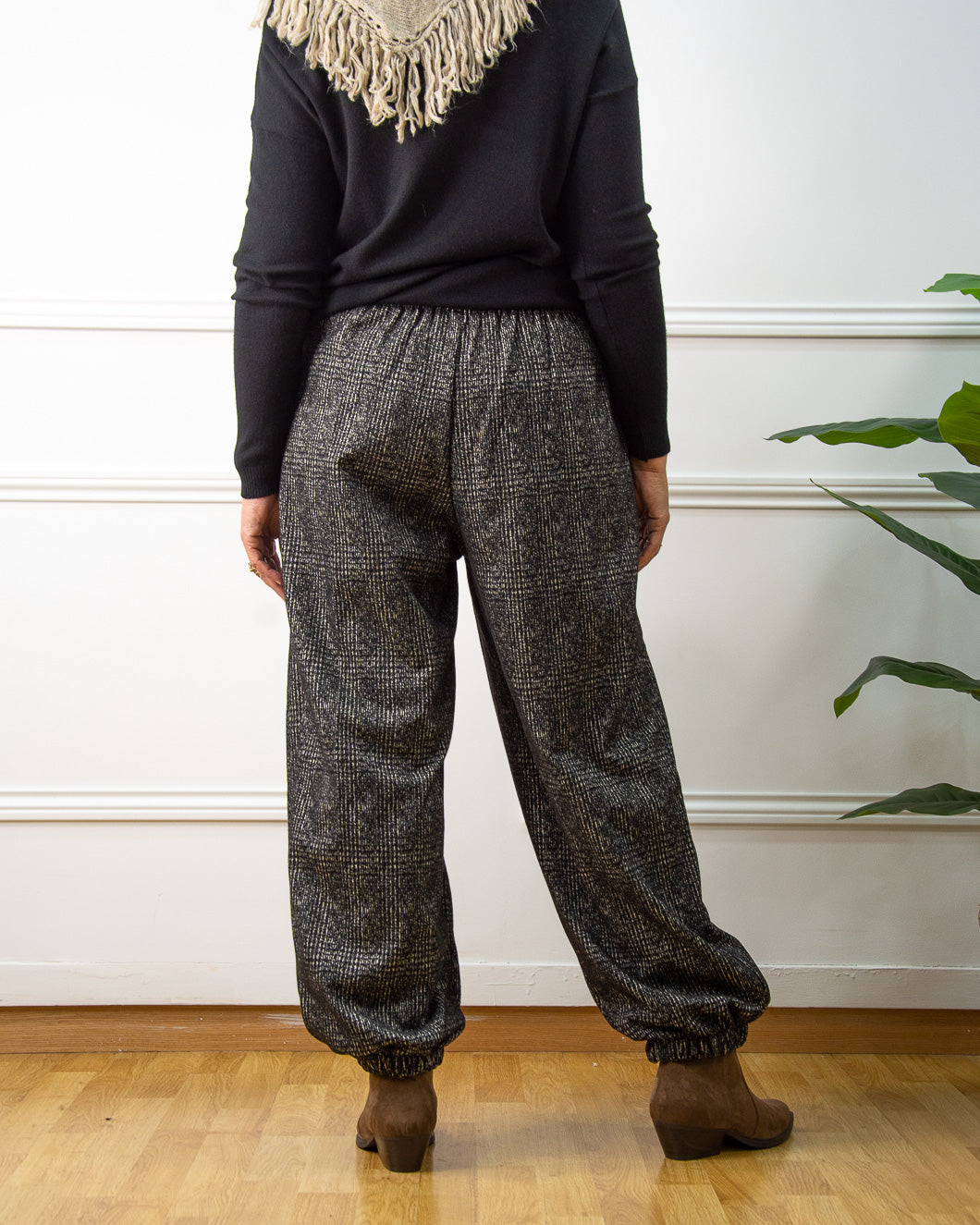 BOMBACHO CUADROS NEGRO