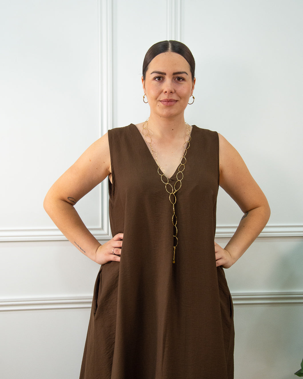 VESTIDO ZAIRA CHOCOLATE