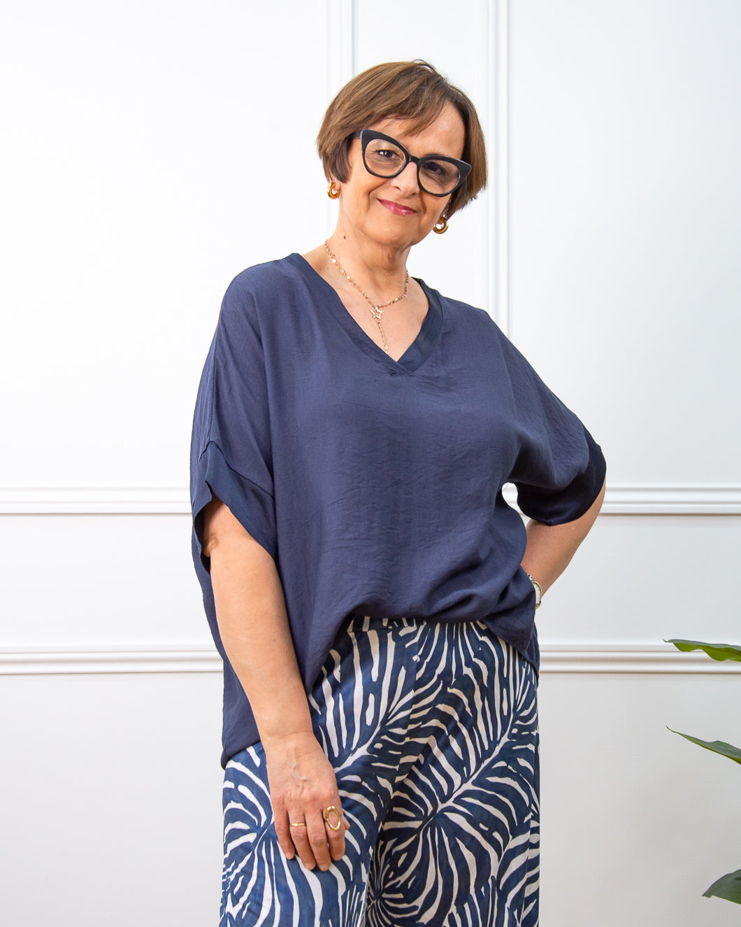 BLUSA JAPAN AZUL MARINO