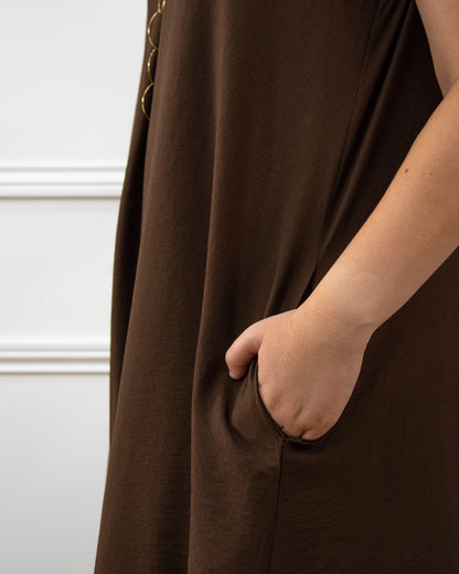 VESTIDO ZAIRA CHOCOLATE