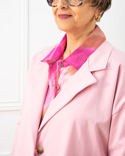 CHAQUETA BLAZER ROSA