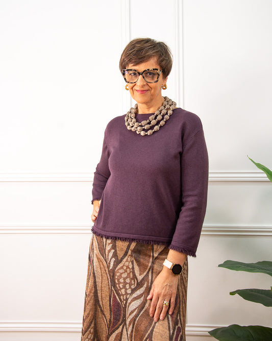 JERSEY MINIFLECOS BERENJENA