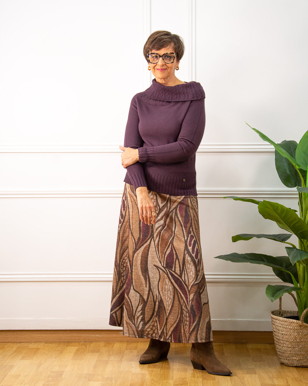 JERSEY BANDÓ BERENJENA