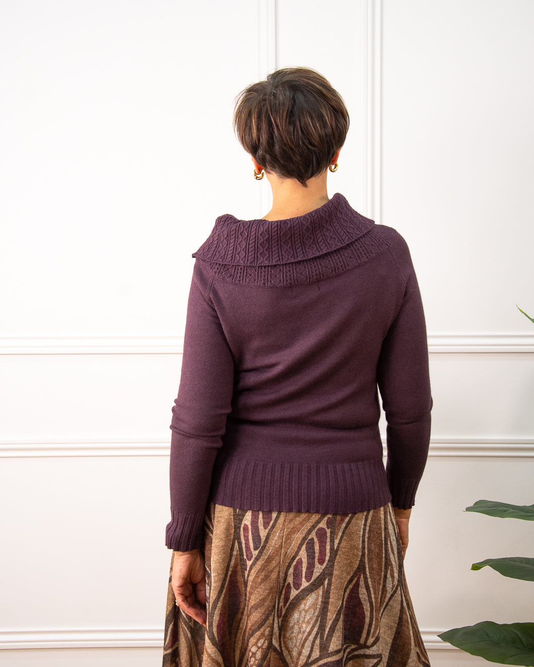 JERSEY BANDÓ BERENJENA