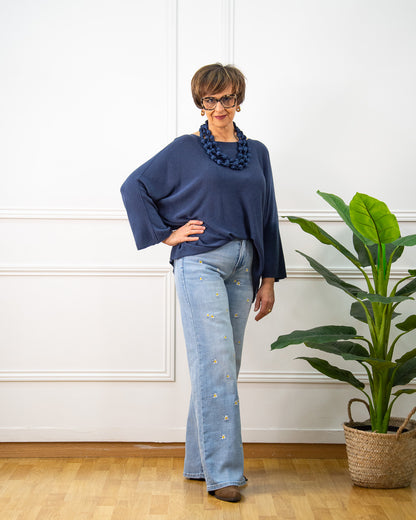 JERSEY FIONA AZUL MARINO