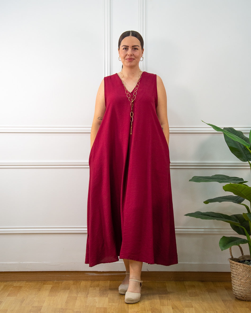VESTIDO ZAIRA GRANATE