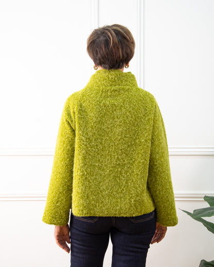 CHAQUETA ASIMÉTRICA VERDE