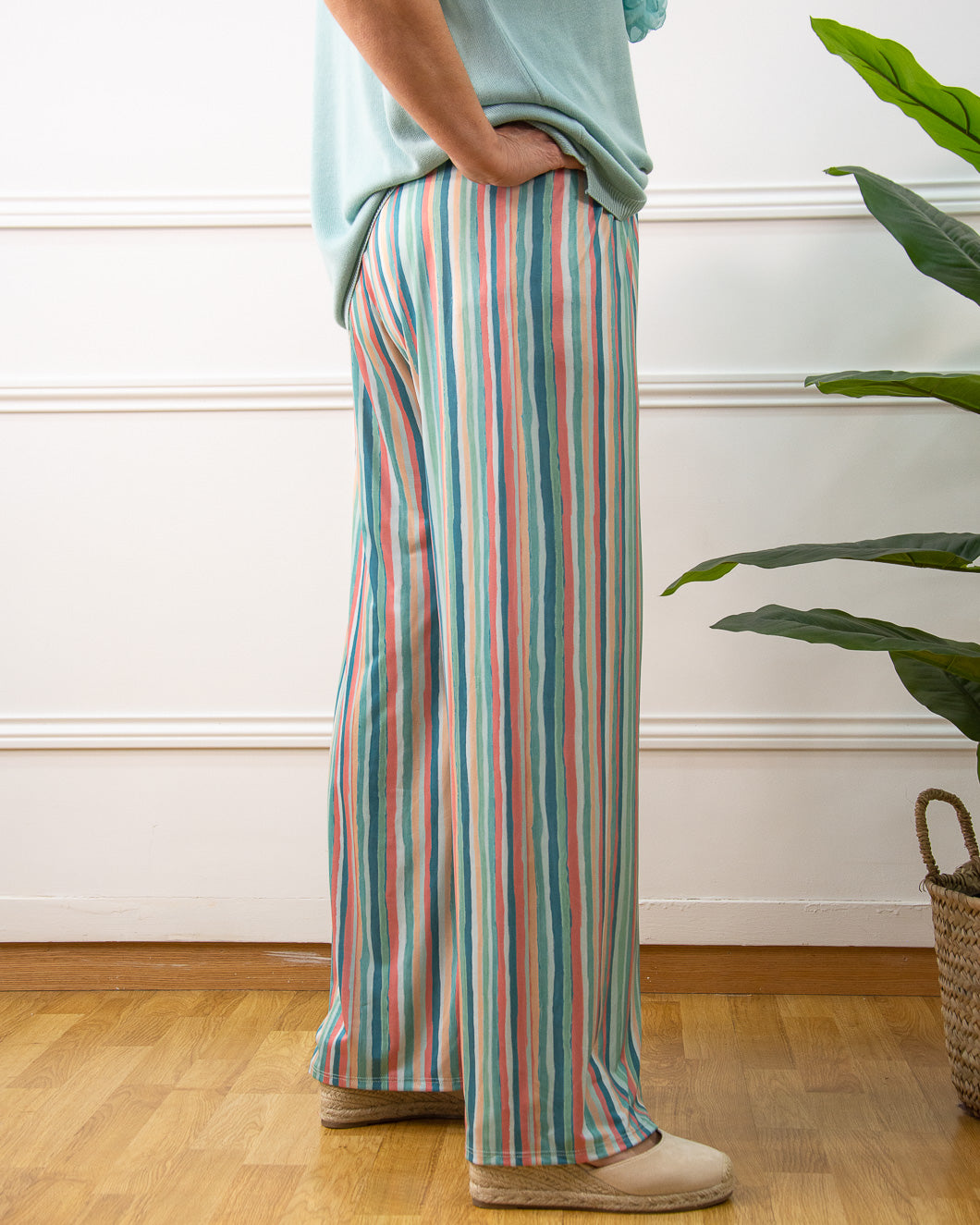 PANTALÓN ALLEGRA VERDE AGUA