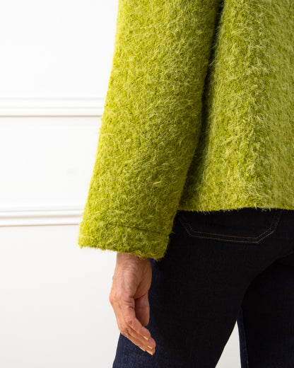 CHAQUETA ASIMÉTRICA VERDE