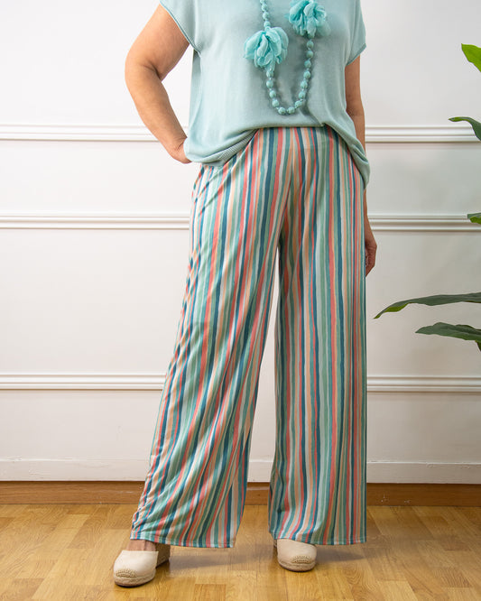 PANTALÓN ALLEGRA VERDE AGUA