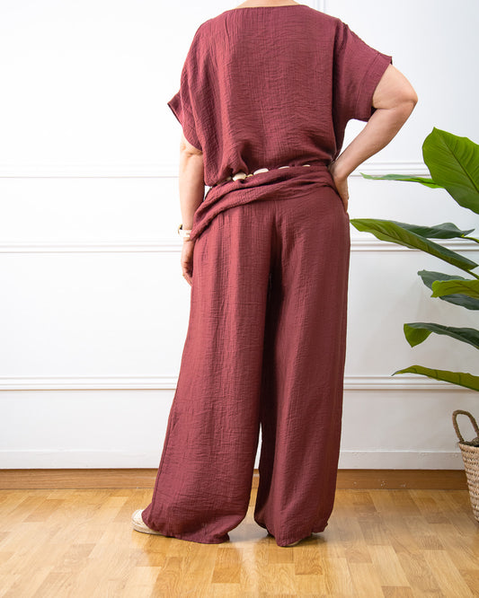 PANTALÓN MILÁN CIRUELA