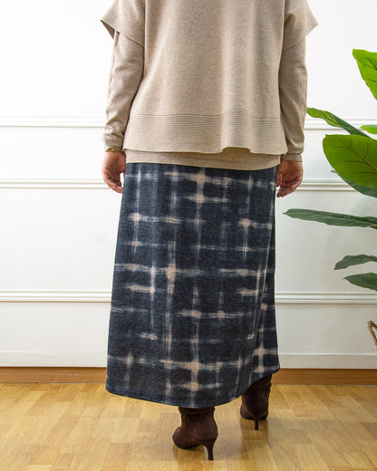 FALDA INDIGO AZUL