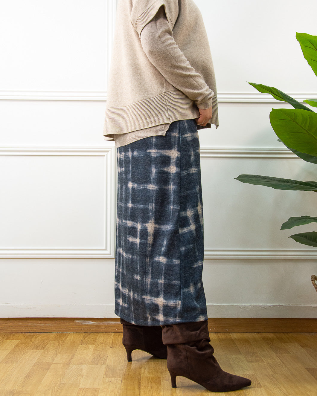 FALDA INDIGO AZUL
