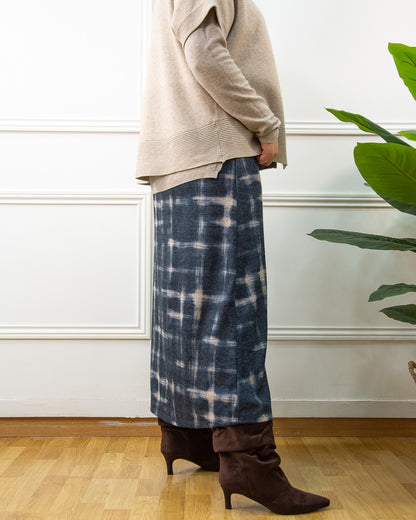 FALDA INDIGO AZUL