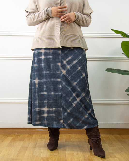 FALDA INDIGO AZUL