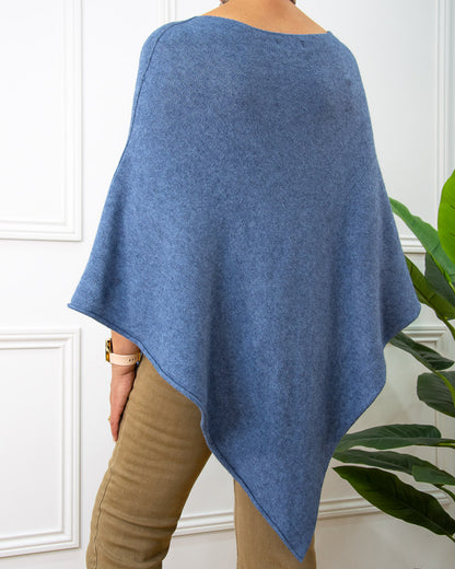 PONCHO KIKA AZUL VAQUERO