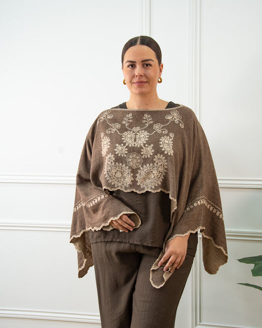 PONCHO MINI CACHEMIRE