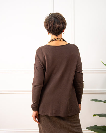 JERSEY BÁSICO MARRÓN