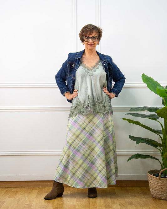 LENCERA BLONDA VERDE CLARO