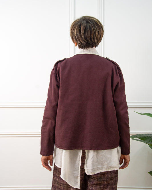 CHAQUETA NAPOLEÓNICA BERENJENA