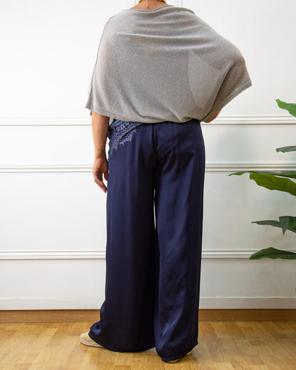 PANTALÓN RASO RECTO AZUL