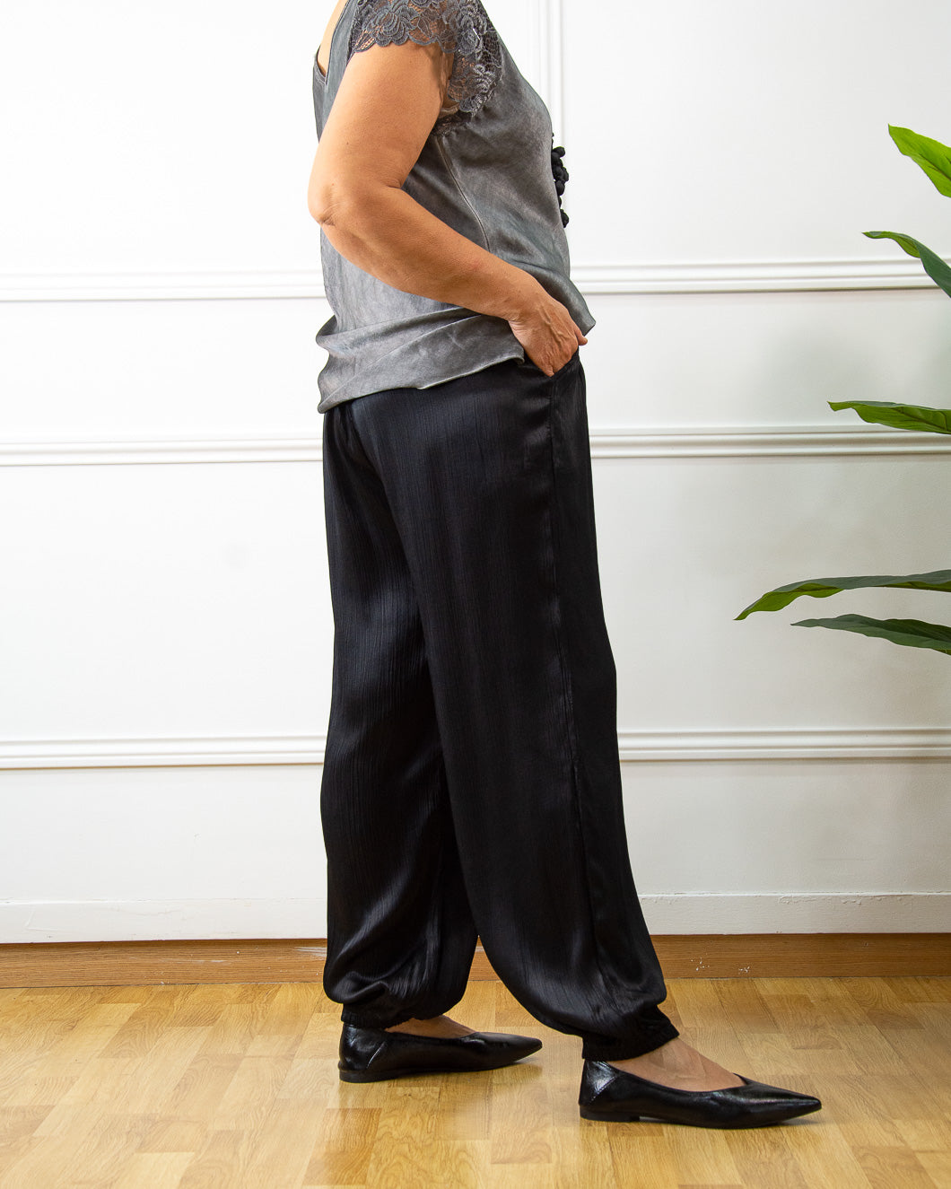 PANTALÓN BOMBACHO NEGRO