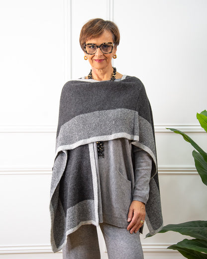 PONCHO NURIA GRIS