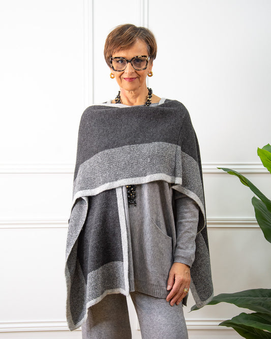 PONCHO NURIA GRIS