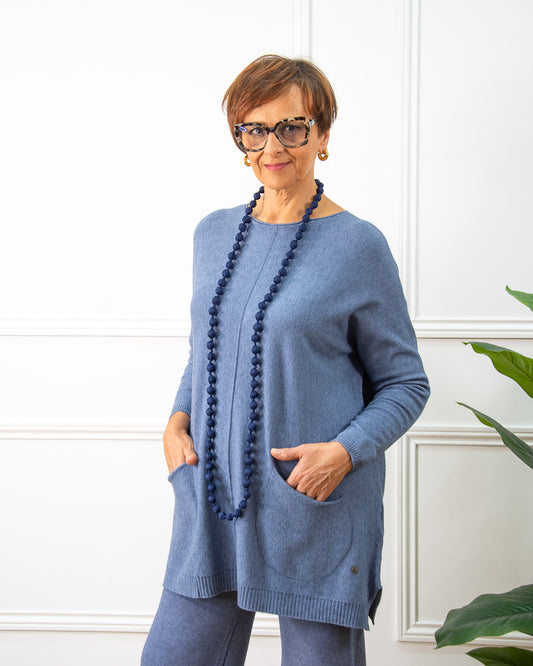 JERSEY CLOE AZUL VAQUERO