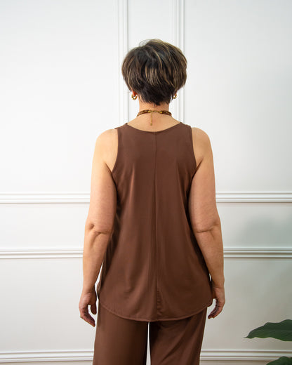 BLUSA LOLA MARRÓN