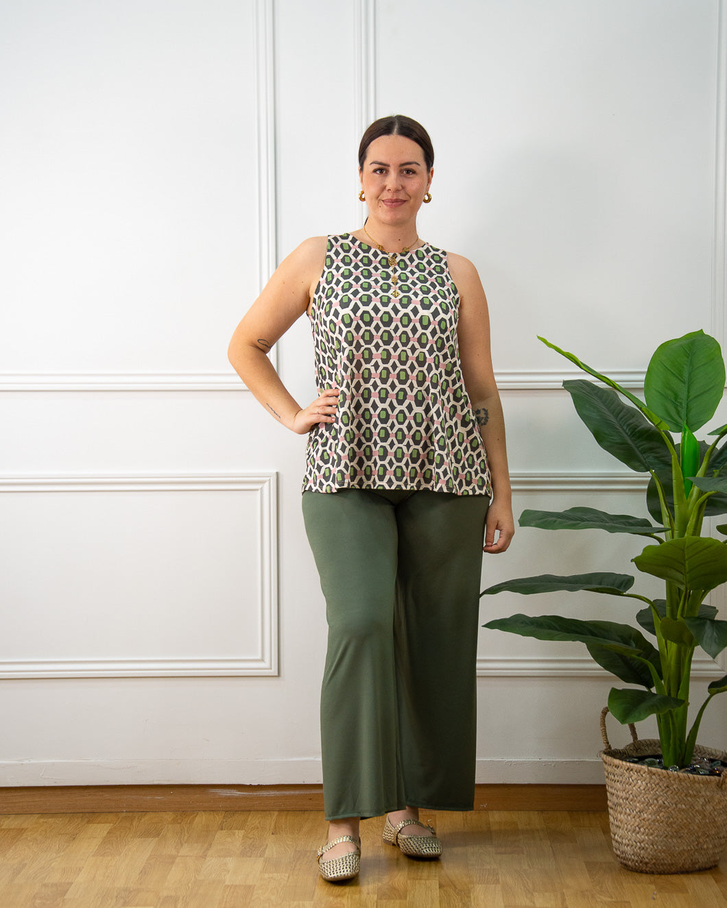 BLUSA COLMENA VERDE