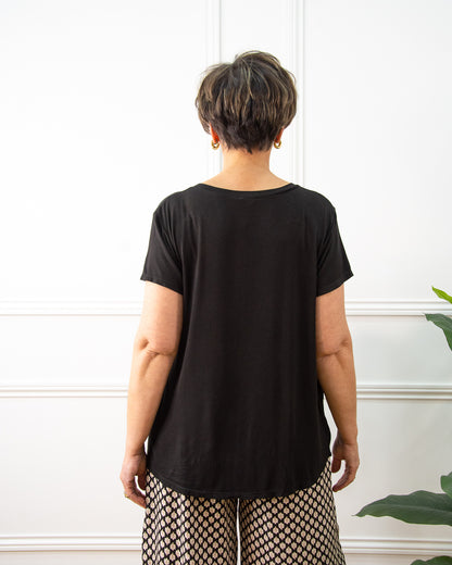 BLUSA BOTONES NEGRO
