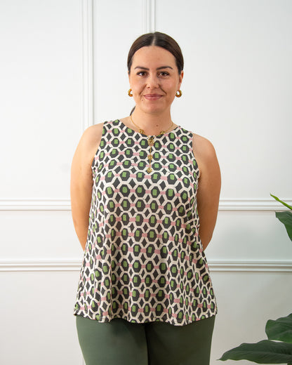 BLUSA COLMENA VERDE
