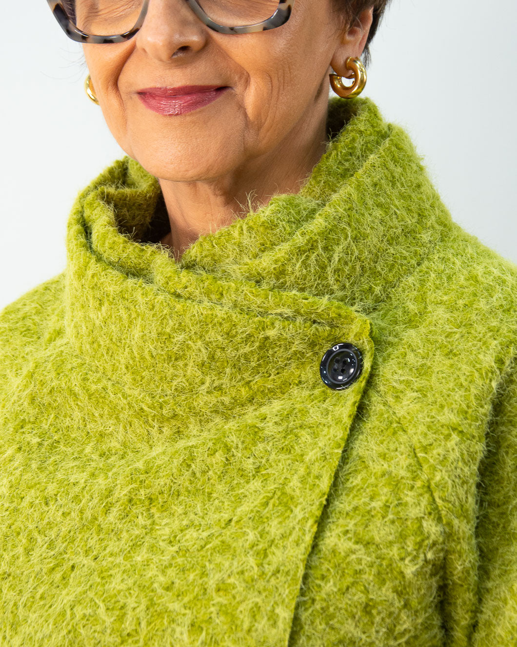 CHAQUETA ASIMÉTRICA VERDE