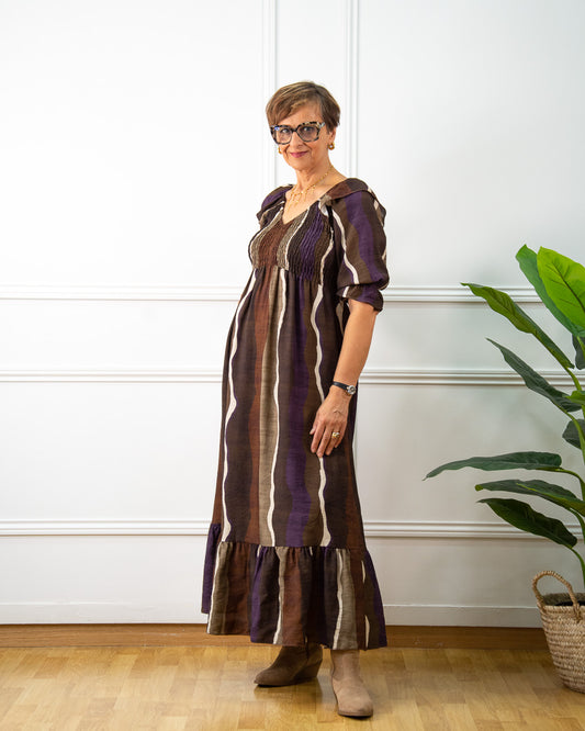 VESTIDO CAROLA MARRÓN