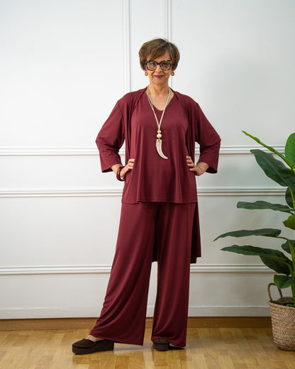 BLUSA LOLA GRANATE