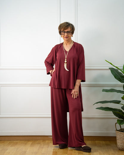 PANTALÓN LOLA GRANATE
