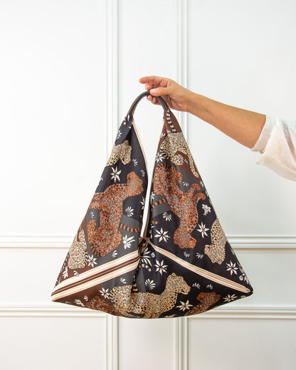 BOLSO TIGRE TRAPECIO MARRÓN