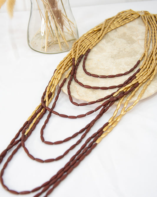 COLLAR KENIA GRANATE