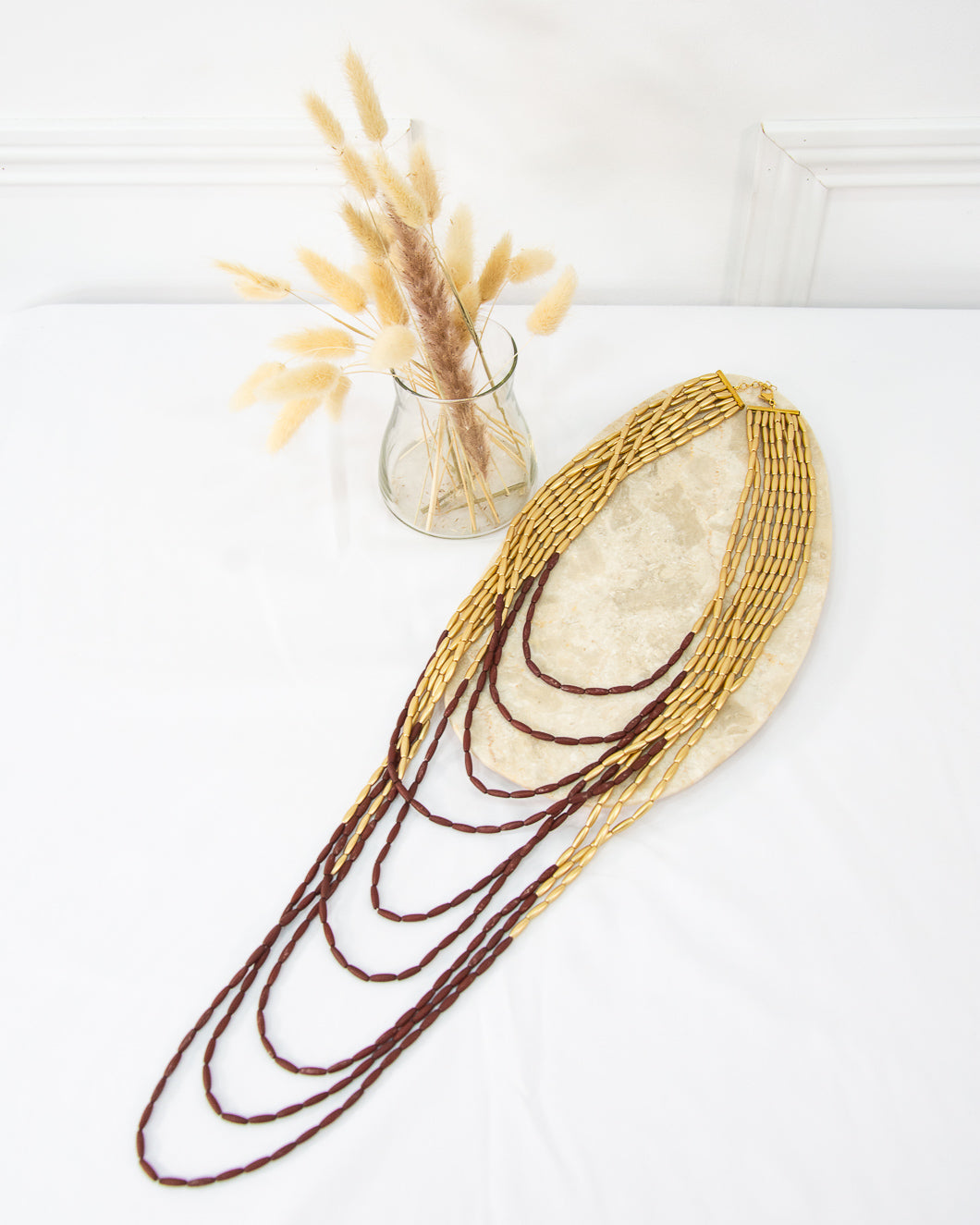 COLLAR KENIA GRANATE