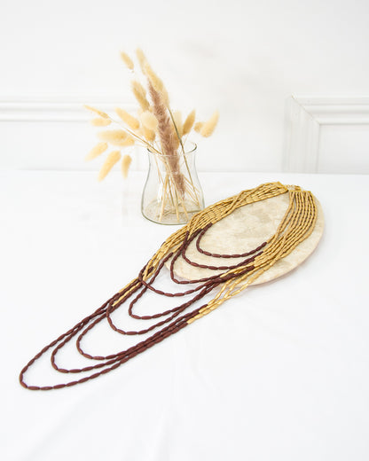 COLLAR KENIA GRANATE