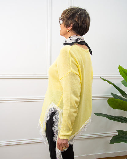 JERSEY ENCAJE AMARILLO