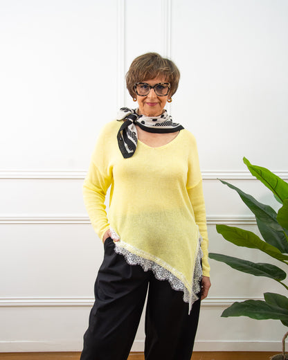 JERSEY ENCAJE AMARILLO