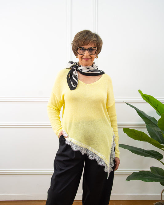 JERSEY ENCAJE AMARILLO