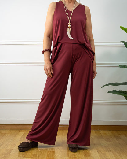 PANTALÓN LOLA GRANATE