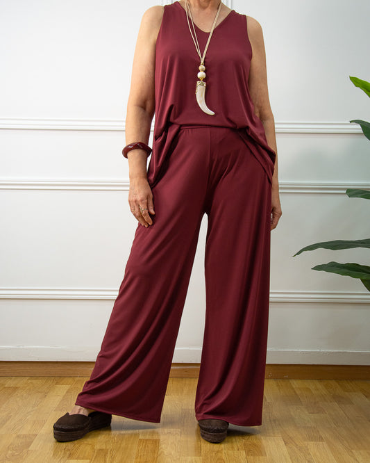 PANTALÓN LOLA GRANATE
