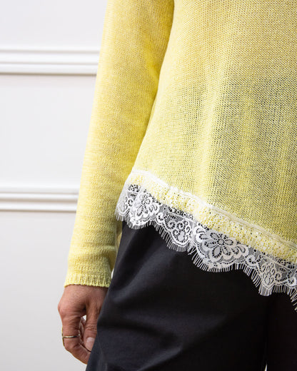 JERSEY ENCAJE AMARILLO