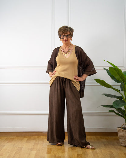 PANTALÓN BAMBULA MARRÓN