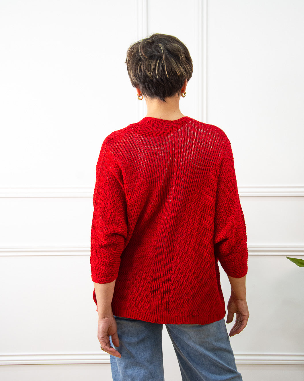CHAQUETA VIOLETA ROJO